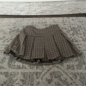 AE Pleated It Knit Plaid Skort